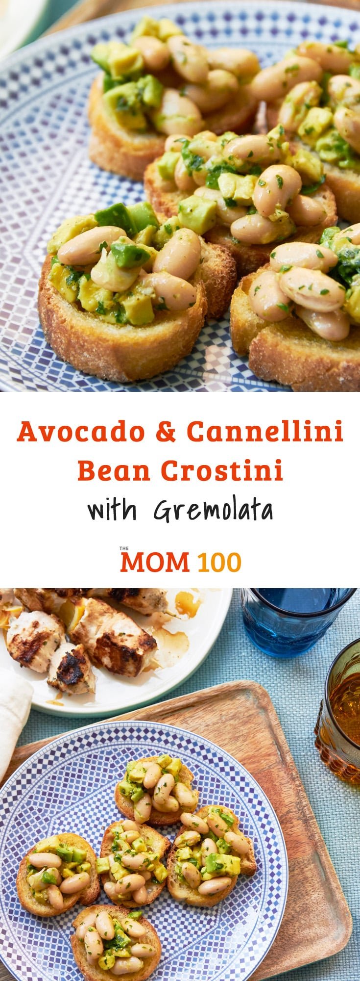 Avocado and Cannellini Bean Crostini are a brilliant way to transform a ripe avocado and a can of beans into an elegant little appetizer.