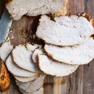 Simple Lemon-Garlic Roasted Turkey Breast / Sarah Crowder / Katie Workman / themom100.com