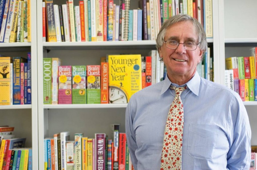 Peter Workman and Bookshelf