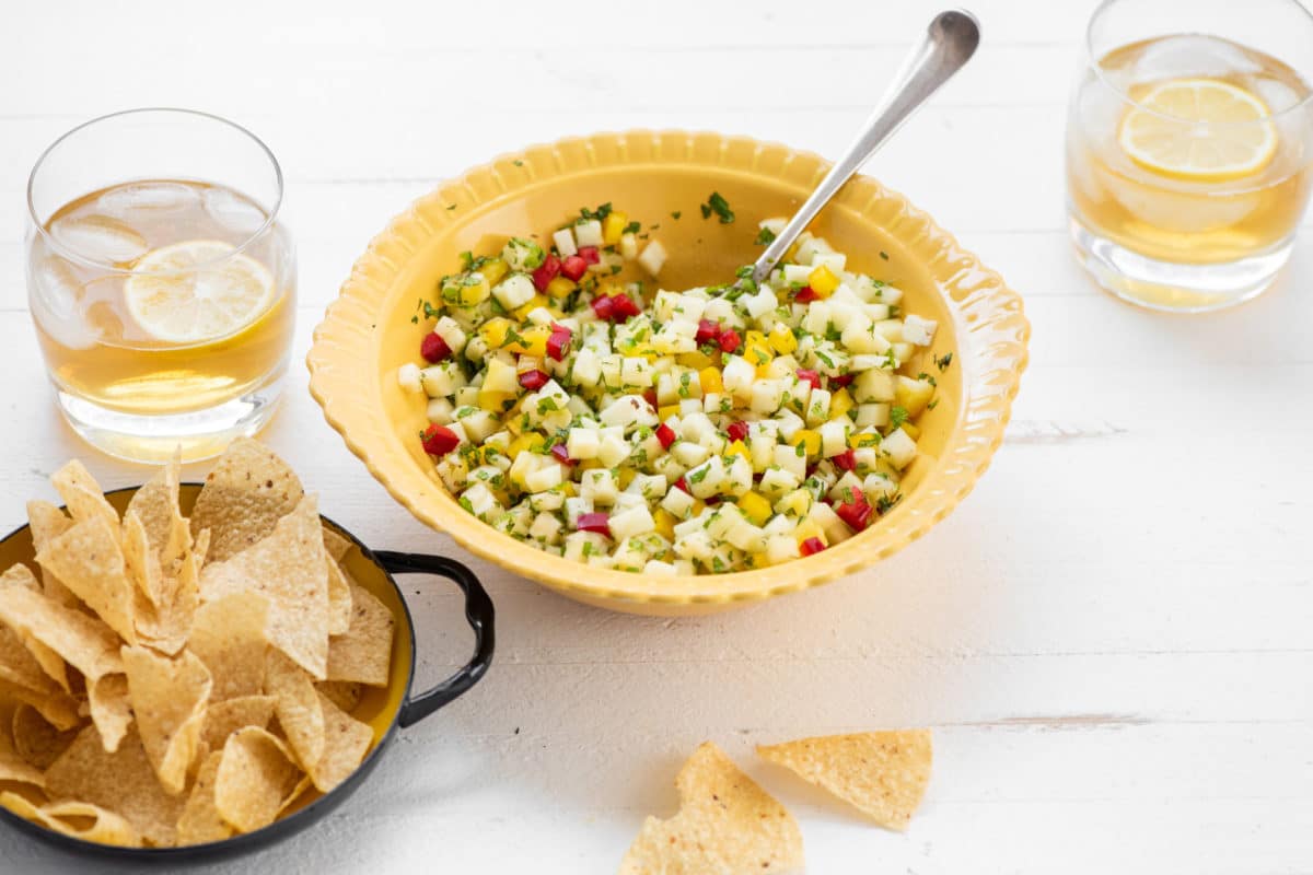 Pineapple Mint Jalapeno Salsa / Photo by Cheyenne Cohen / Katie Workman / themom100.com