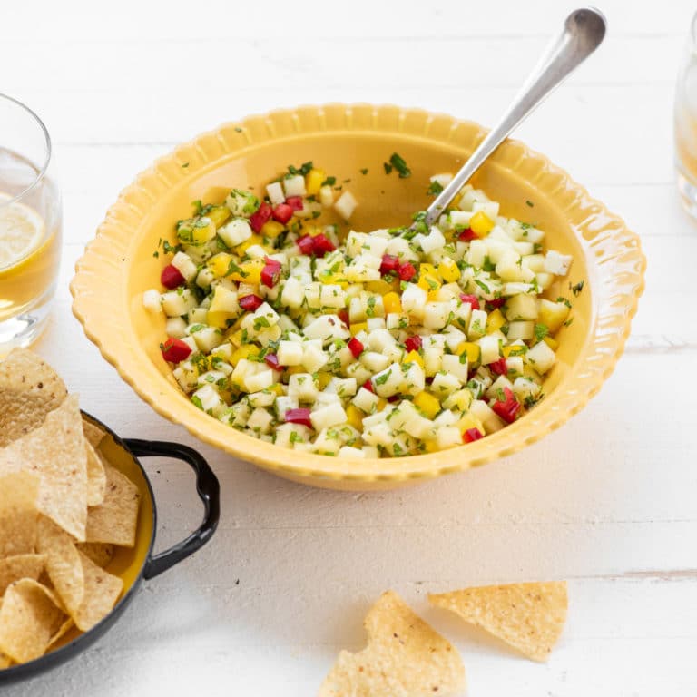 Pineapple Mint Jalapeno Salsa / Photo by Cheyenne Cohen / Katie Workman / themom100.com