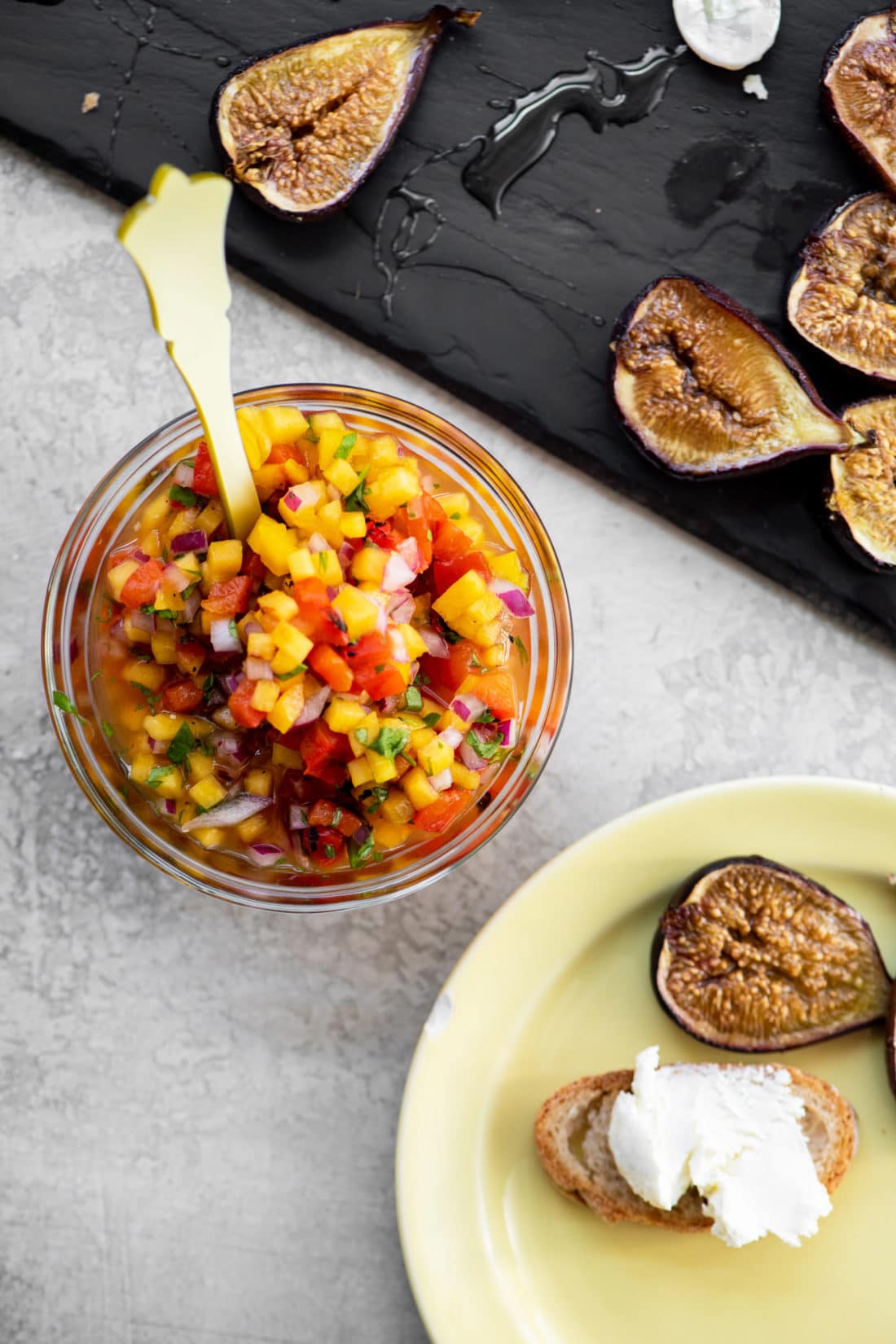 What to Serve with Peach Salsa / Katie Workman / themom100.com / Photo by Cheyenne Cohen