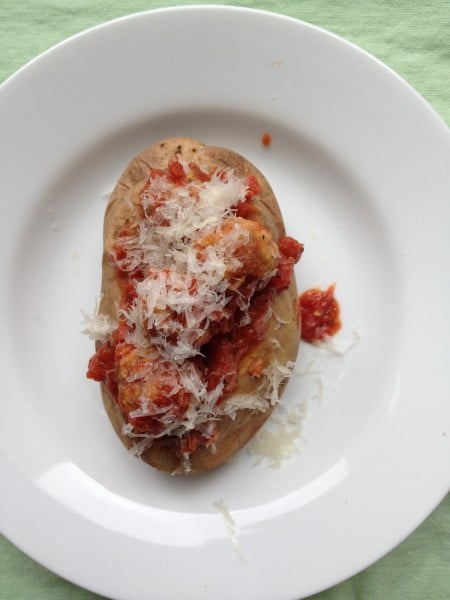 Baked Potato Meatball Sub