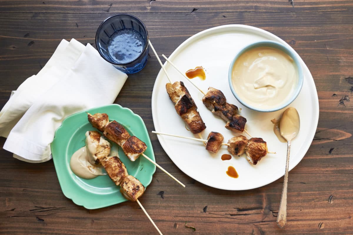 Chicken Skewers Recipe / Mia / Katie Workman / themom100.com