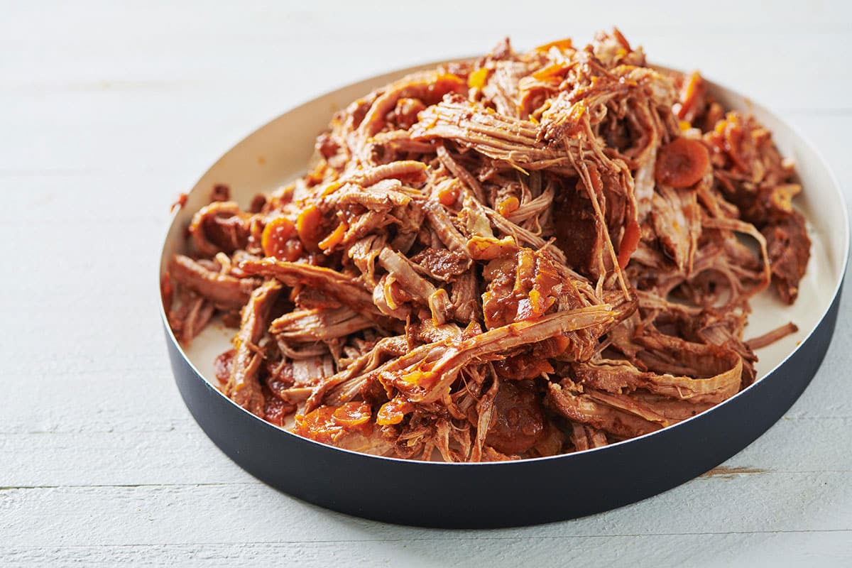 Slow Cooker BBQ Pulled Pork Loin