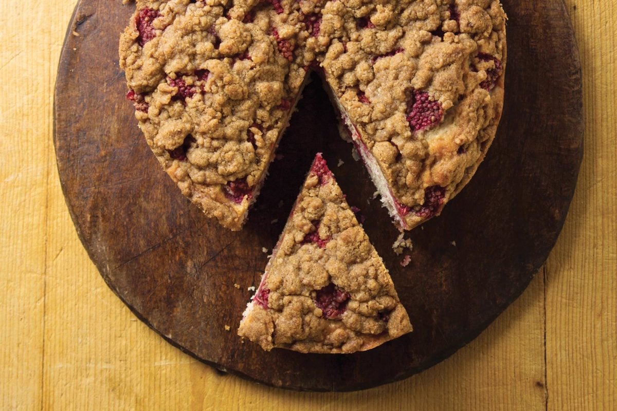 Raspberry Streusel Coffee Cake