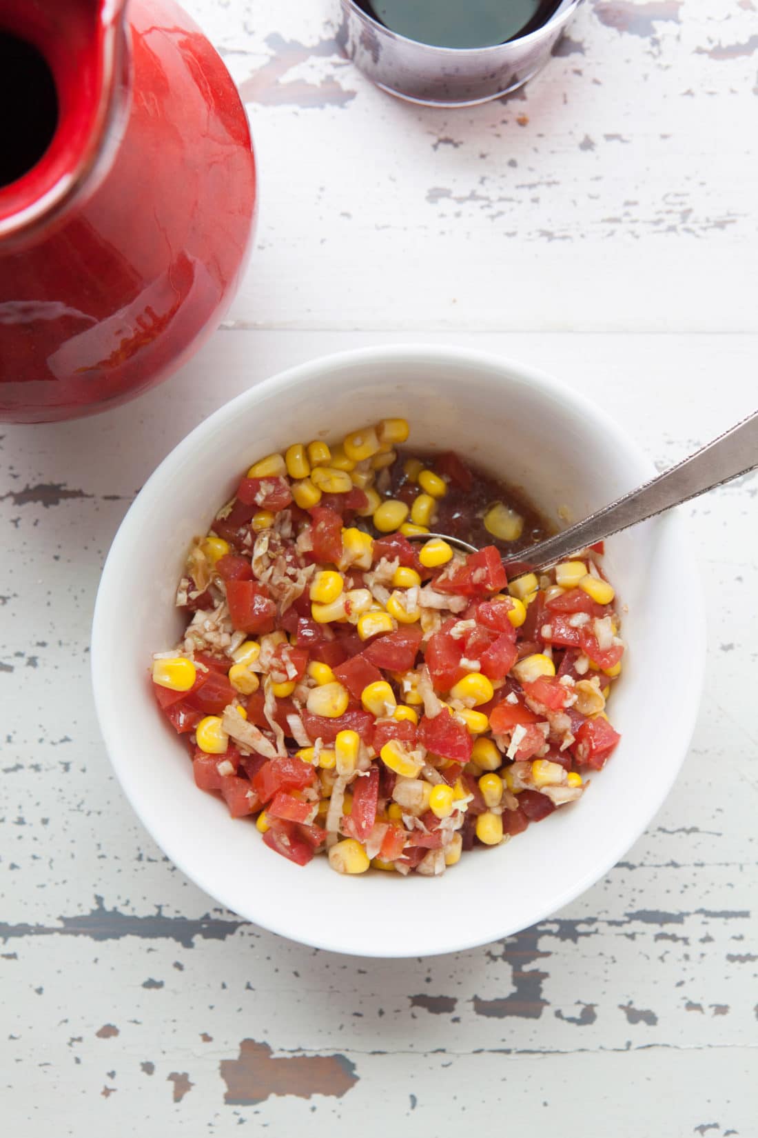 Summer Tomato-Corn Relish / Photo by Kerri Brewer / Katie Workman / themom100.com