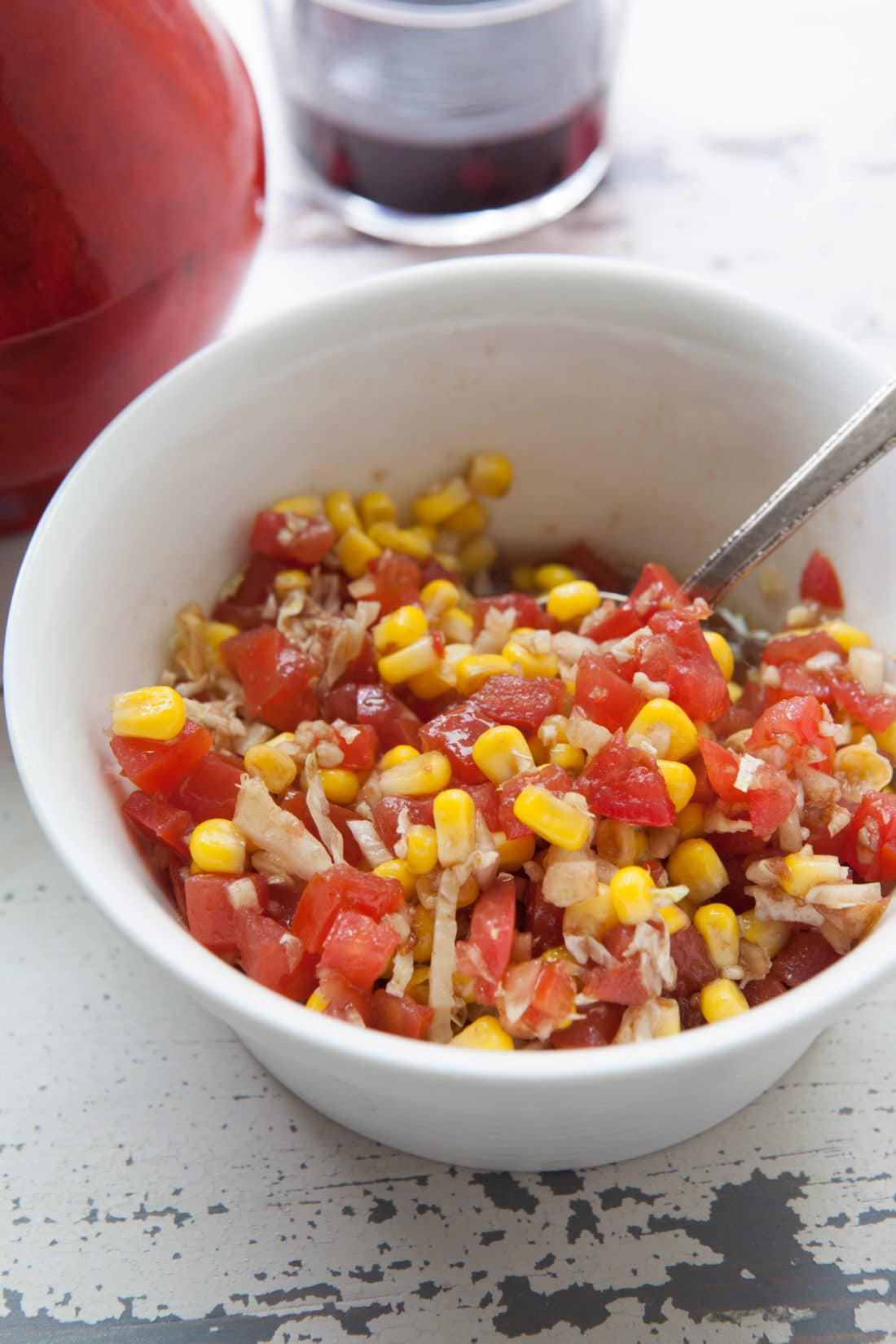 Summer Tomato-Corn Relish / Photo by Kerri Brewer / Katie Workman / themom100.com