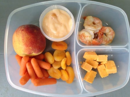 an all orange school lunch