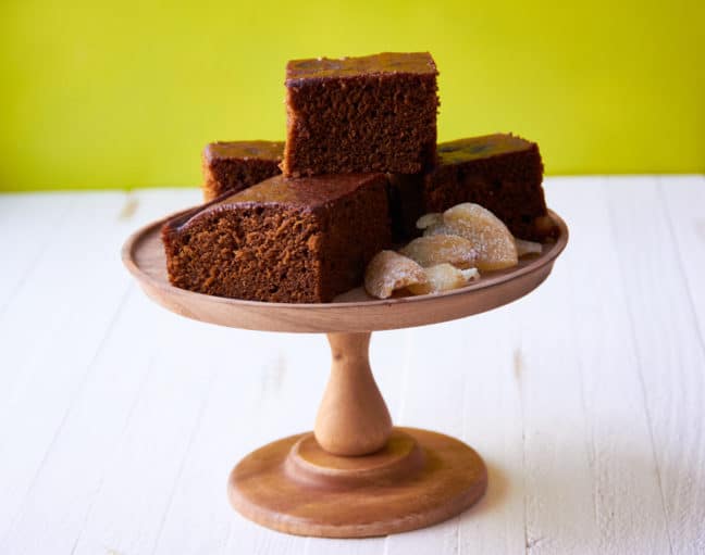 Pumpkin Gingerbread with Crystallized Ginger