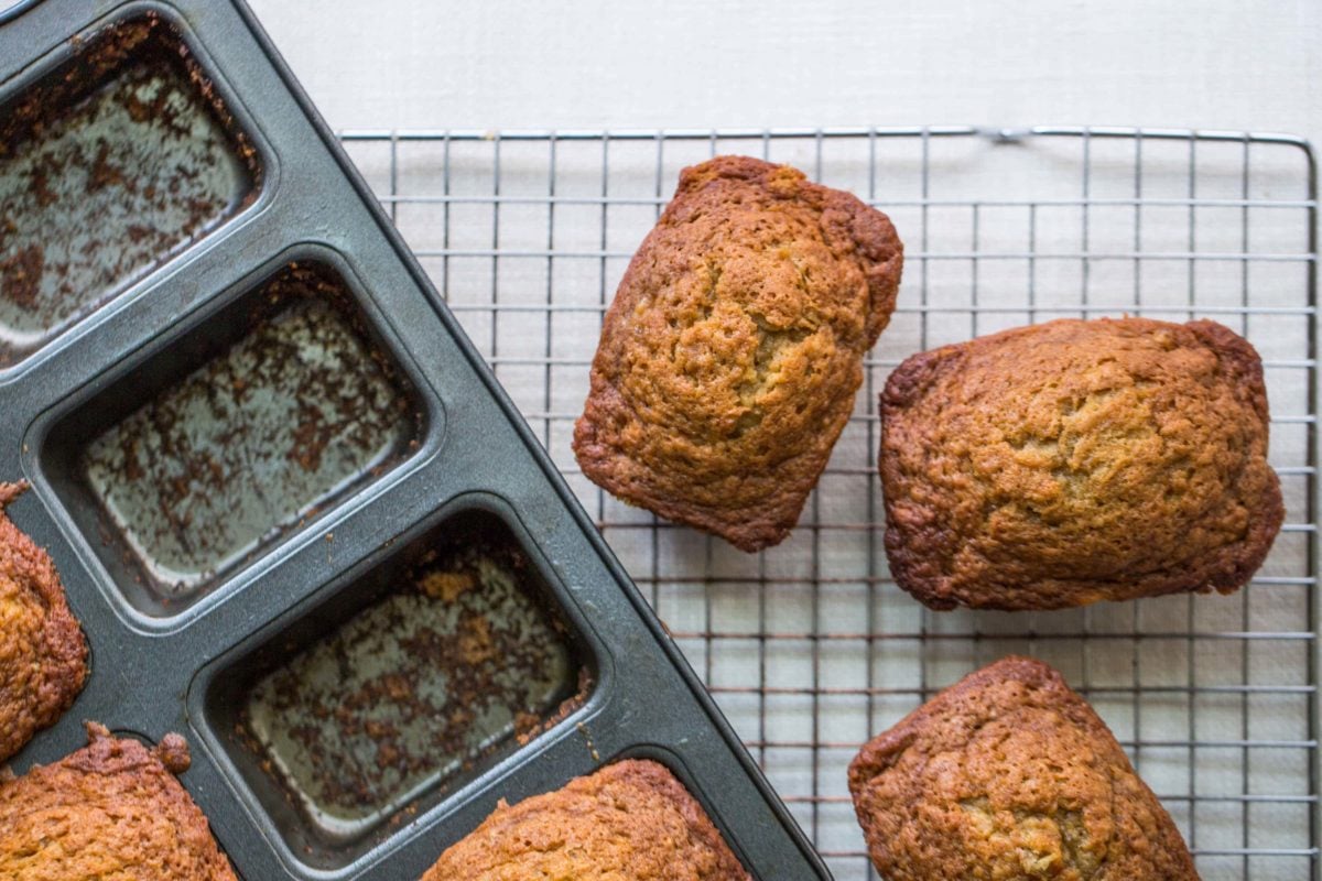 Mini Banana Loaves / Sarah Crowder / Katie Workman / themom100.com