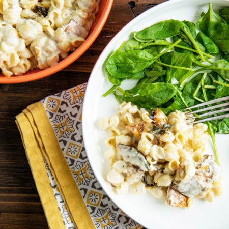Pasta Shells with Pumpkin in a Creamy, Cheesy Sauce