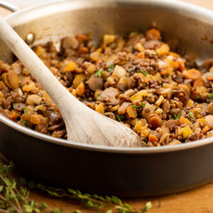 Lentils and Carrots with Dried Apricots / Photo by Cheyenne Cohen / Katie Workman / themom100.com