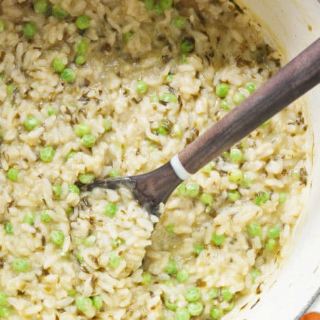 Spring Ramp and Pea Risotto