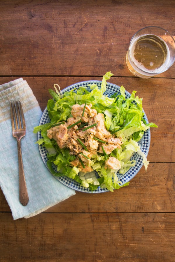 Salmon Salad with Jalapeno Scallion Dressing / Mandy Maxwell / Katie Workman / themom100.com