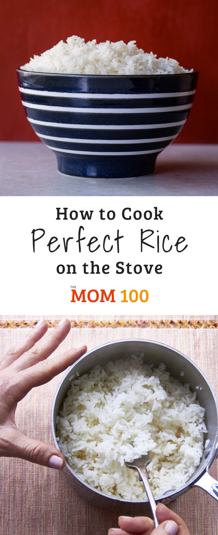 How to Cook Perfect Rice on the Stove - The Mom 100 The ...
