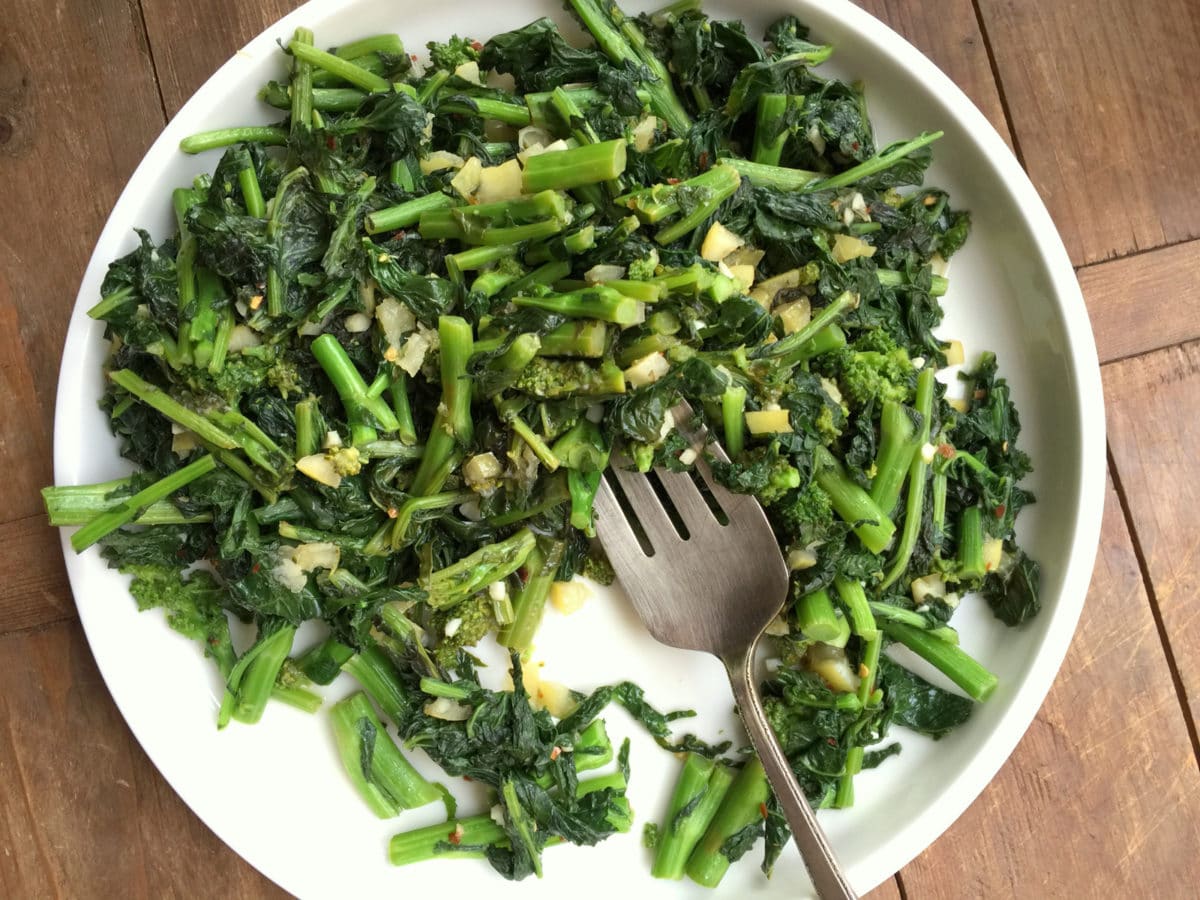 Sauteed Broccoli Rabe with Preserved Lemons from Katie Workman/ themom100.com