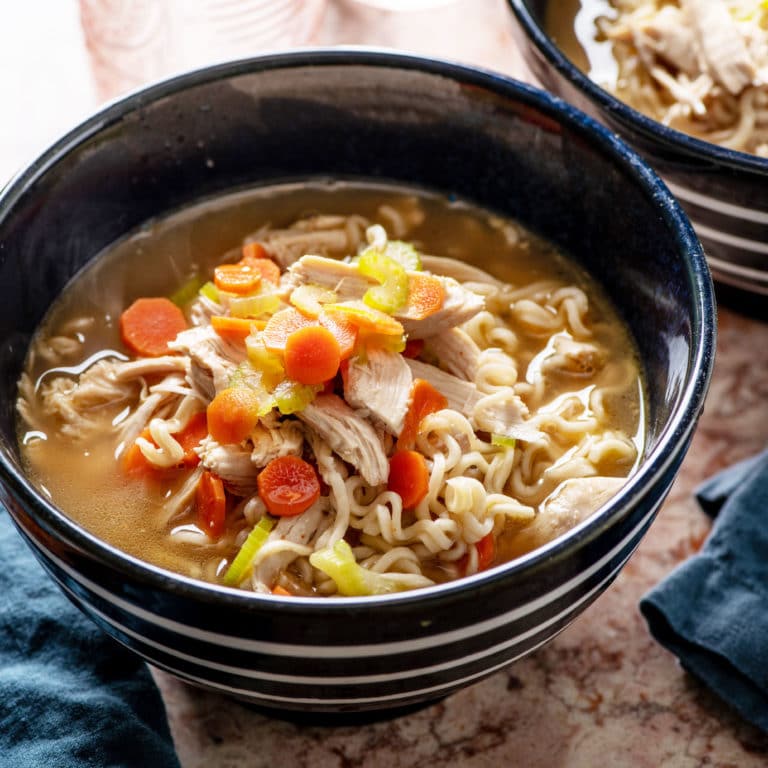 The Easiest Shortcut Chicken Ramen Noodle Soup
