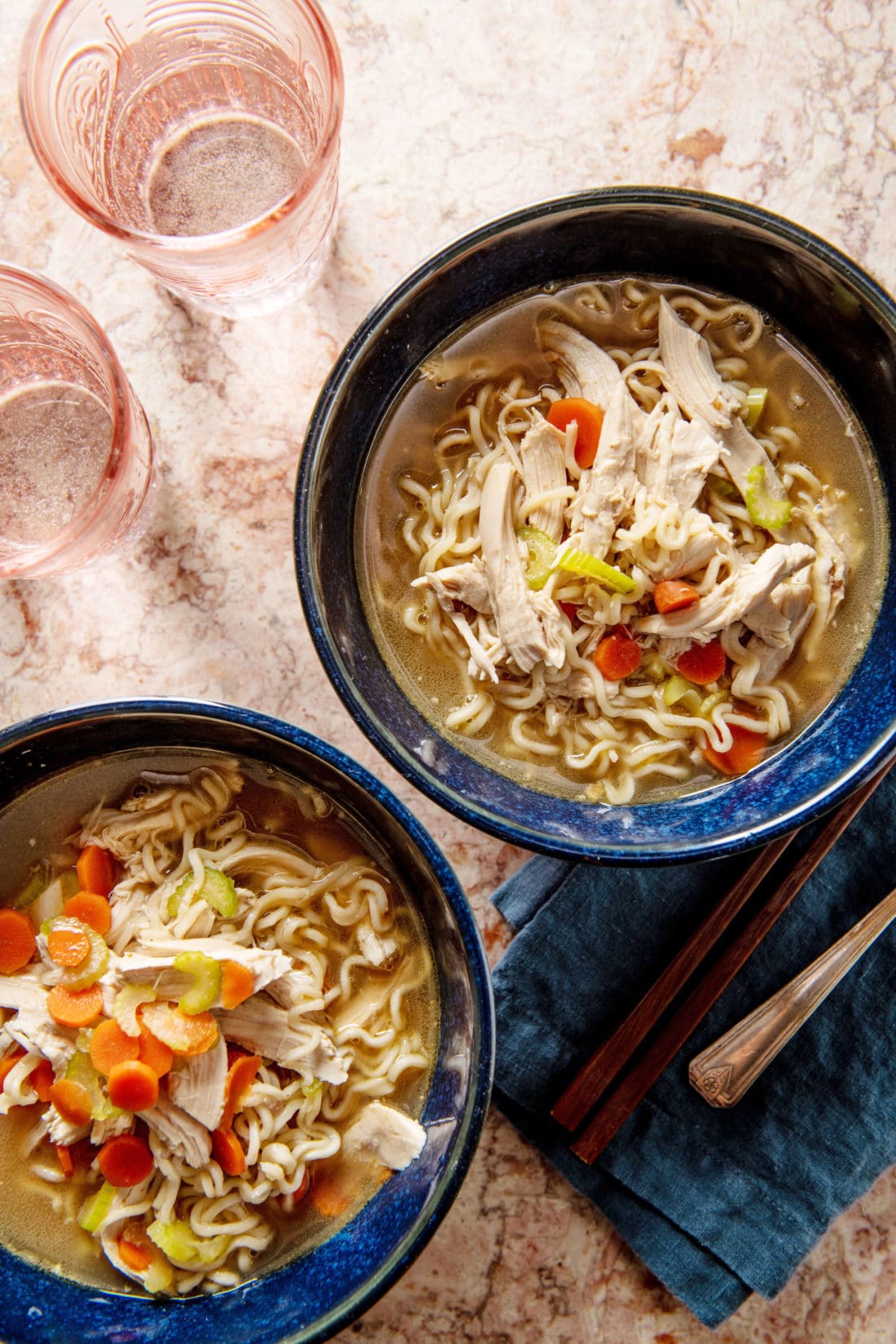 The Easiest Shortcut Chicken Ramen Noodle Soup