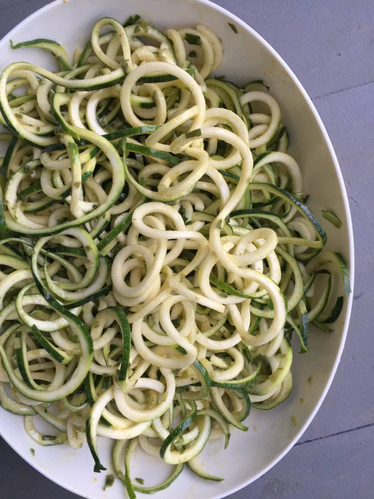 Zoodle Salad with Scallion Vinaigrette / Katie Workman themom100.com