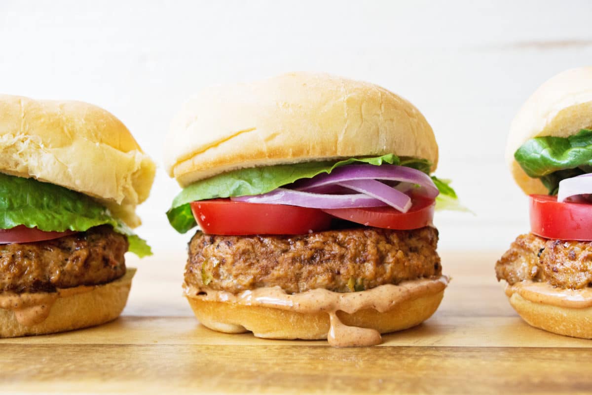 Chipotle Barbecue Turkey Burgers / Mandy Maxwell / Katie Workman / themom100.com