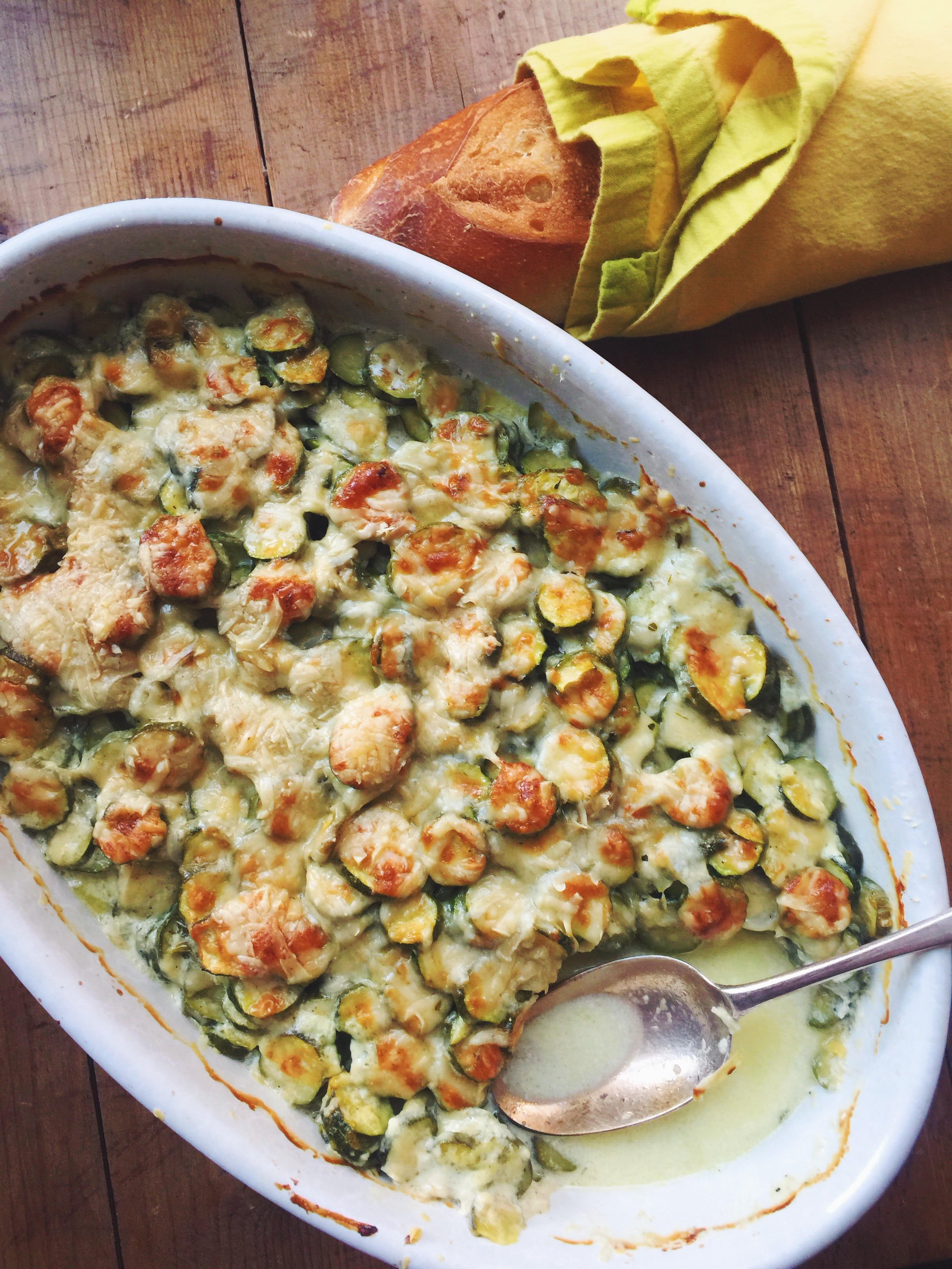 Baby Zucchini Gratin Recipe {Vegetarian} — The Mom 100