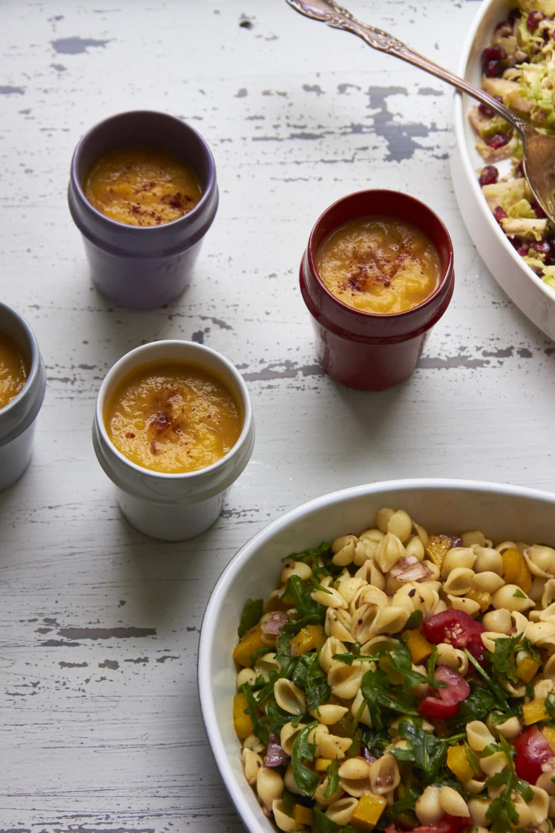 Butternut Squash and Fennel Soup sprinkled with paprika.