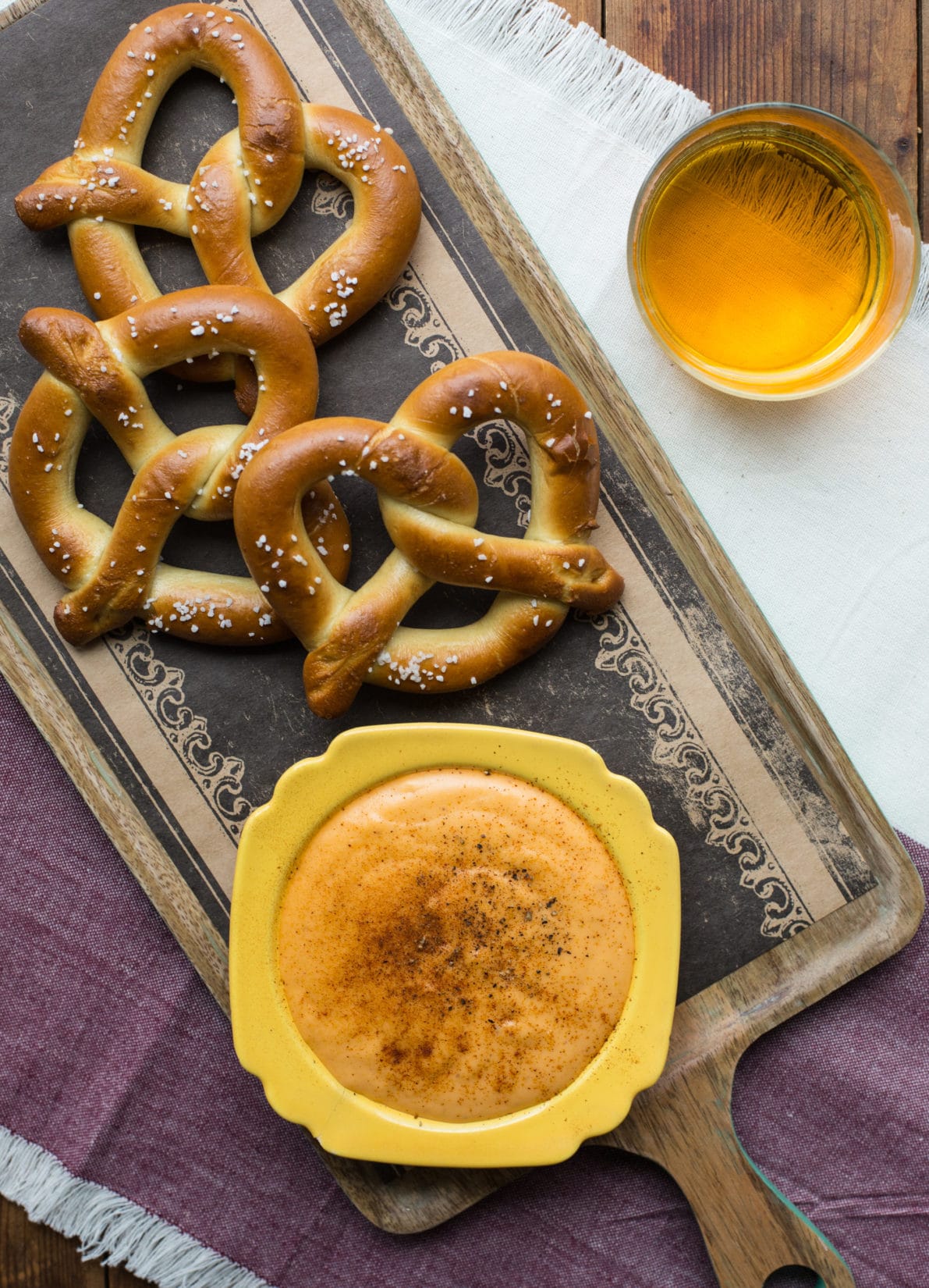 Cheese Beer Dip with Hot Pretzels / Sarah Crowder / Katie Workman / themom100.com