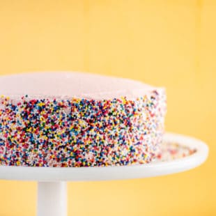 One Bowl Simple Vanilla Layer Cake / Photo by Cheyenne Cohen / Katie Workman / themom100.com
