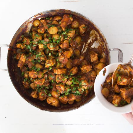 Indian Spiced Chicken and Potato Stew / Photo by Mandy Maxwell / Katie Workman / themom100.com