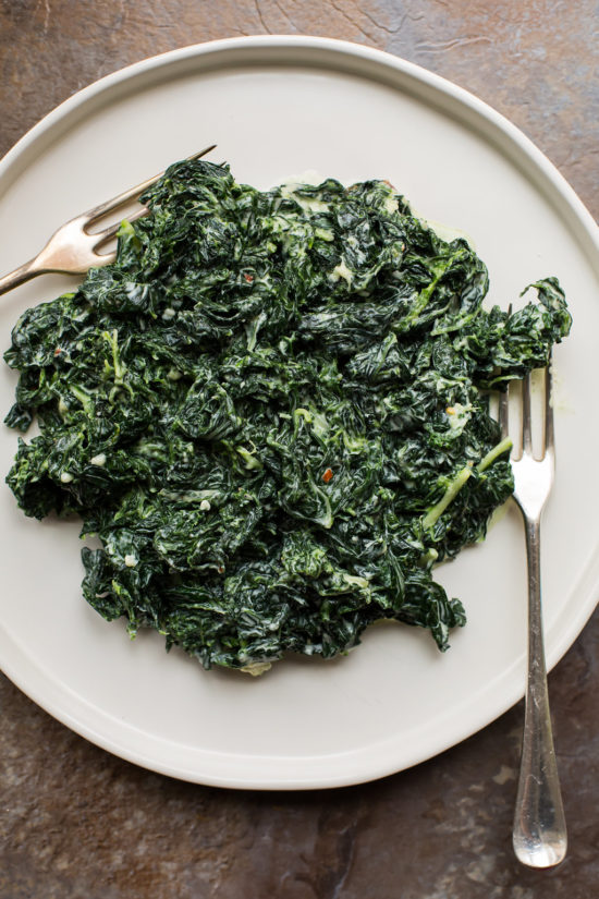 Creamed Kale with Parmesan / Sarah Crowder / Katie Workman / themom100.com