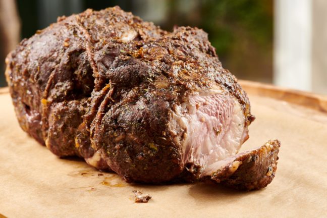Slow Cooked Moroccan Leg of Lamb