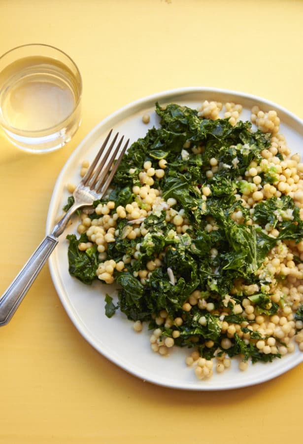 Lebanese Couscous with Sautéed Kale with Lemon Dressing / Mia / Katie Workman / themom100.com