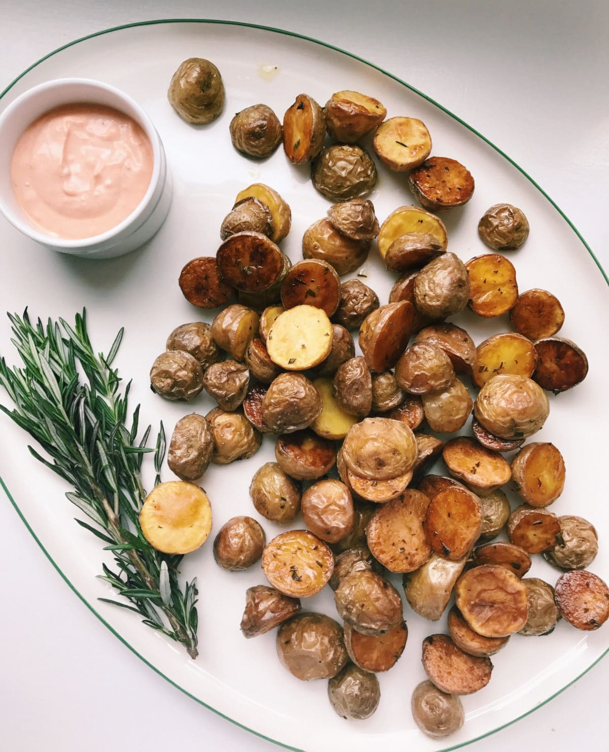 Roasted Potatoes with Harissa Dipping Sauce / Katie Workman / themom100.com