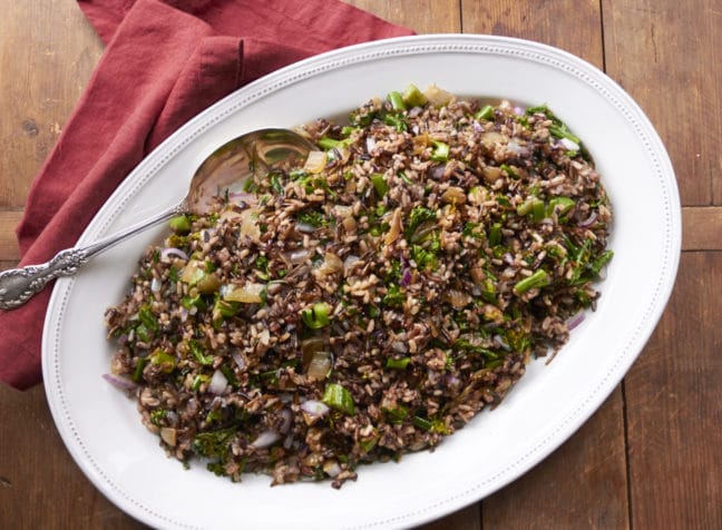 Wild Rice and Broccolini Salad / Mia / Katie Workman / themom100.com