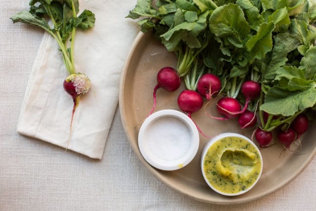 Radishes with Herb Butter or Ghee / Sarah Crowder / Katie Workman / themom100.com