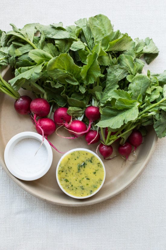 Radishes with Herb Butter or Ghee / Sarah Crowder / Katie Workman / themom100.com