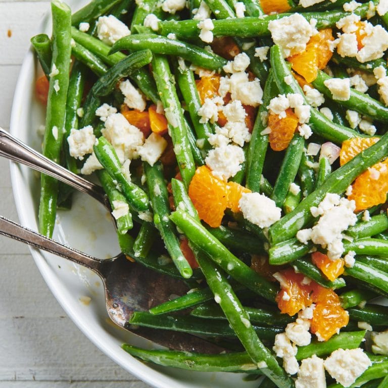 Green Bean Salad with Clementine Oranges and Feta