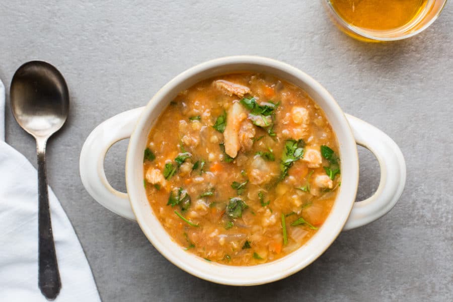 Red Lentil, Fennel and Chicken Slow Cooker Soup / Sarah Crowder / Katie Workman / themom100.com