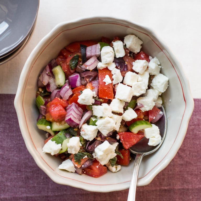 Greek Tomato and Cucumber Salad / Sarah Crowder / Katie Workman / themom100.com
