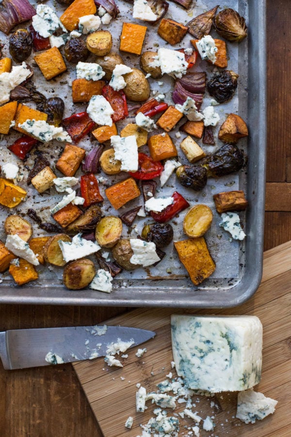 Roasted Winter Vegetables with Blue Cheese / Sarah Crowder / Katie Workman / themom100.com