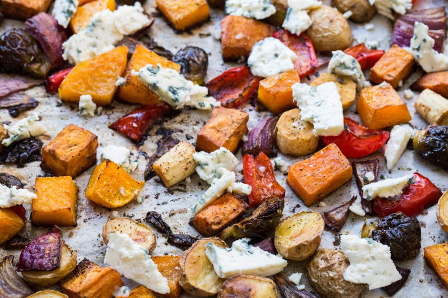 Roasted Vegetables with Blue Cheese / Sarah Crowder / Katie Workman / themom100.com