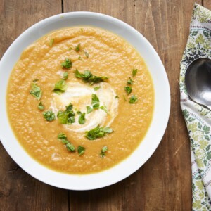 Moroccan Carrot and Cauliflower Soup / Evi Abeler / Katie Workman / themom100.com