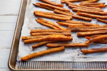 New Bay Sweet Potato Fries / home cooking/ Carrie Crow / Katie Workman / themom100.com
