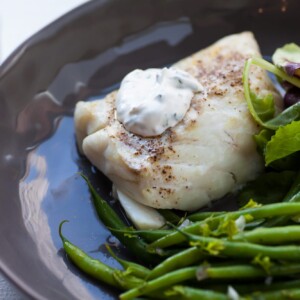 Cod with Simplest Fresh Herb Sauce / Carrie Crow / Katie Workman / themom100.com