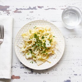 Endive Salad with Pear and Creamy Herb Dressing / Mia / Katie Workman / themom100.com