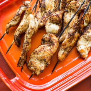 Chicken Tender Skewers with Spiced Curry Rub / Sarah Crowder / Katie Workman / themom100.com