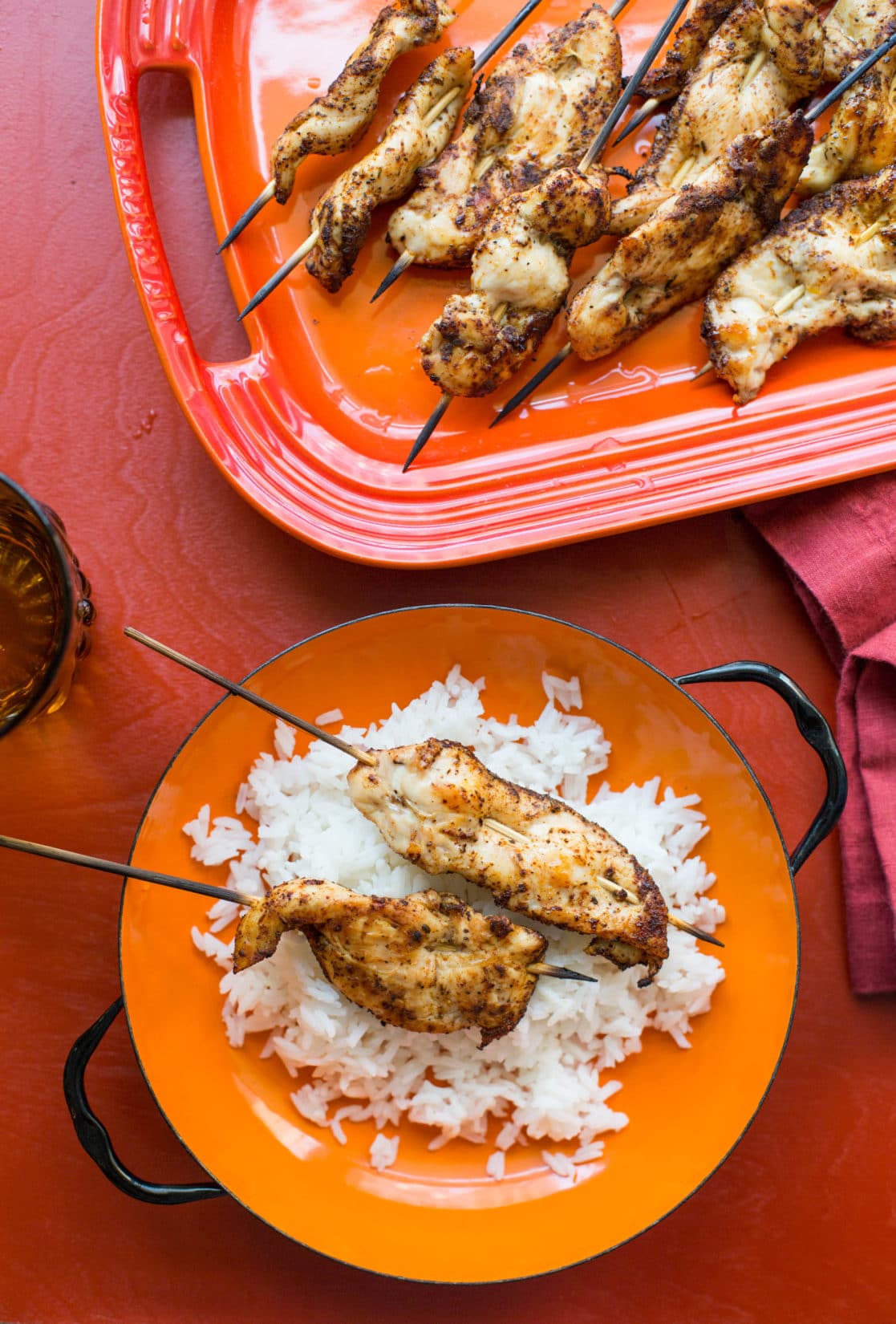Chicken Tender Skewers with Spiced Curry Rub / Sarah Crowder / Katie Workman / themom100.com