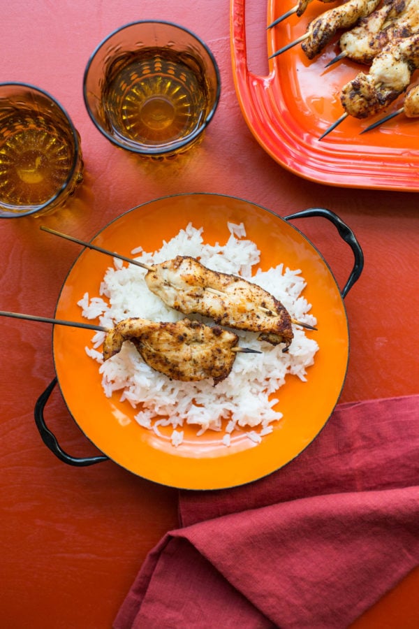 Chicken Tender Skewers with Spiced Curry Rub / Sarah Crowder / Katie Workman / themom100.com
