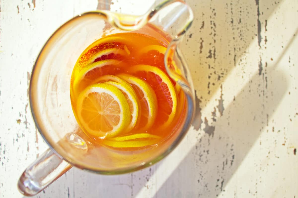 Orange White Wine Campari Sangria / Mandy Maxwell / Katie Workman / themom100.com